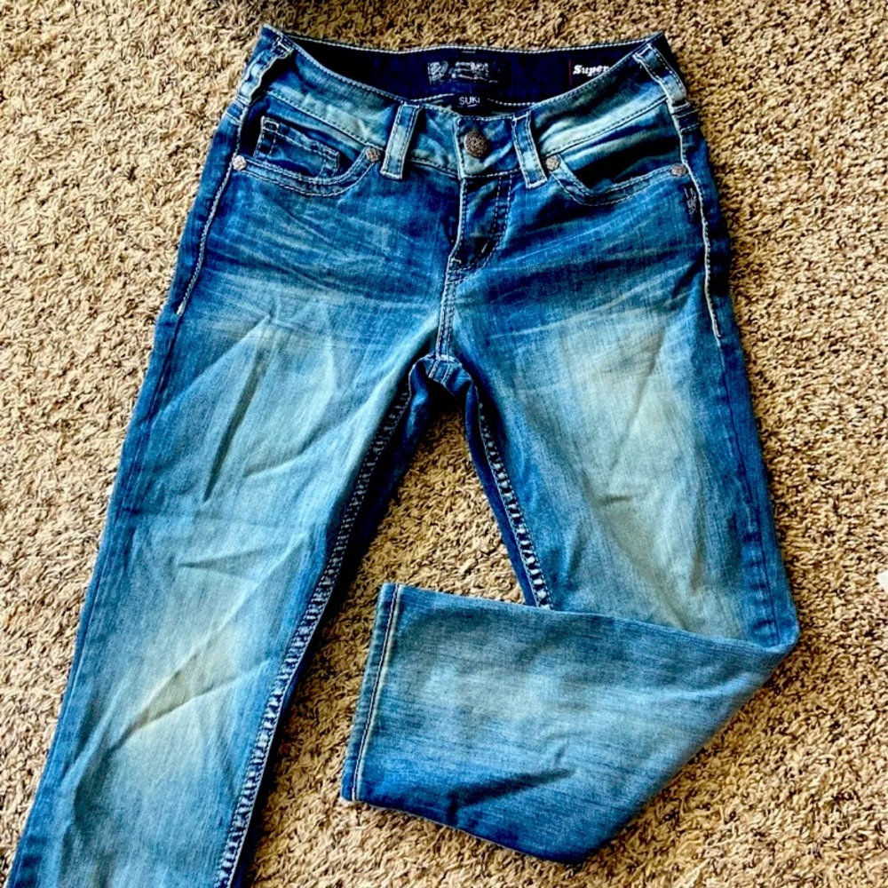 Silver Capri jeans